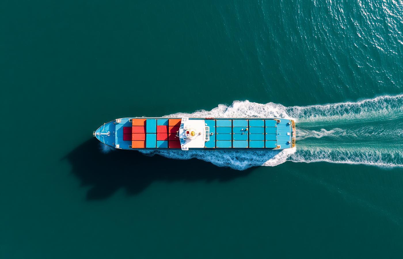 Ship at sea